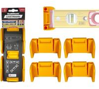 StealthMounts Universal Level Holder | Yellow | 2 Pack | Locking Level Mounts | Fits All Brands | Perfect for Level Storage