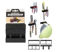 StealthMounts Wall Hive System Pliers & Hook Racks - 4 Pack Tool Holders for Garage & Workshop Storage - Heavy Duty Wall Mount for Pliers, Hammers, Screwdrivers & More