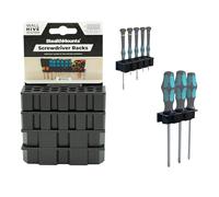 StealthMounts Wall Hive System Screwdriver Rack | Storage Rack for Hand Tool Storage | 4 Pack