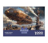 Steam Airship Jigsaw Puzzles 1000 Pieces for Adults Challenging Puzzle Home Decoration Educational Games 52x38cm/1000pcs