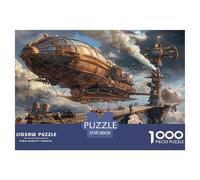 Steam Airship Jigsaw Puzzles 1000 Pieces for Adults Puzzle Educational Games for Adults Educational Games Home Decoration 38x26cm/1000pcs