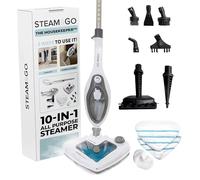 Steam and Go Steam Mop Floor Steamer with Handheld Steam Cleaner for Tile and Grout, Hardwood Floors, Laminate, Glass, Fabric, Upholstery, Garments, Metal, Carpet, Granite, and Countertops