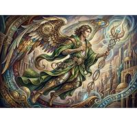 Steam And Magic Angels 500 Piece Wooden Jigsaw Puzzle,Wood,Adults & Kids 14+,Impossible Challenge,Educational Toy,Home Wall Decor,Gift Idea,Stress Relief (52x38cm)