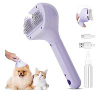 Steam Brush for Cat Dog Spritz Defur Comb Pet Grooming Brush with Spray Remove Static Flying Hair Steam Grooming Brush for Cats and Dogs