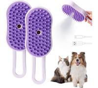 Steam Brush for Cats and Dogs, 2025 Steamy Cat Brush, 3-in-1 Steamy Cat Brush Rechargeable Pet Care Brush for Long Short Hair