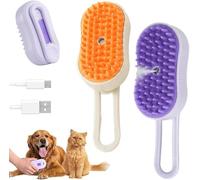 Steam Brush for Cats and Dogs, 2025 Steamy Cat Brush, 3-in-1 Steamy Cat Brush Rechargeable Pet Care Brush for Long Short Hair