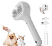 Steam Brush for Cats & Dogs - Spritz Comb Pet Grooming Brush with Spray, Removes Static & Flying Hair