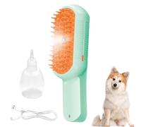 Steam Brush for Dogs - Type-C Charging Steamy Dog Cleaning Brush,Multifunctional Pet Hair Removal Spray Comb for Small Medium Large Puppy Kitten Cleaning Massage