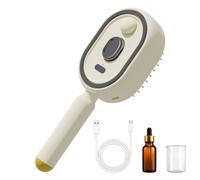 Steam Brush for Hair Anti-Static Rechargeable Red Light Air Cushion Combe