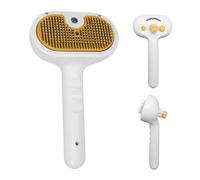 Steam Brush for Pets | USB Rechargeable Comb for Kittens | Silent Self-Cleaning Toiletry Accessory for Bunnies Kittens and Dogs, Ideal for Home Travel Indoors and