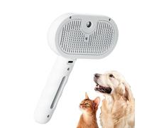 Steam Brush,Steam Brush 2e Generation, 4 In 1 Pet Brush Pet Spray Hair Removal Comb, Pet Steam Brush, Silicone Bristle Head 360°Rotating Pet Steam Brush