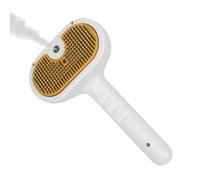 Steam Bruśh - USB Charger for Pets Steamy Bruśh | Grooming Brush with Release Button, ABS + Electronic Components, Spray Comb for Dogs for Changing and Short Haired Cats