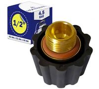Steam Cap for Polti Vaporetto or for Polti Vaporella - 1/2" Male Thread - Complete with Seal - Setting 4,5 Bar - Warranty 10 Years - MONTERAL