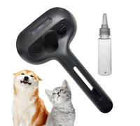 Steam Cat Brush - ABS & Stainless Steel 21x12x5cm | Self Cleaning Cat Steam Brush with Mist Spray - 35ml Tank, Pet Hair Removal for Cats Dogs Prep | Pre
