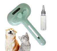 Steam Cat Brush - Self Cleaning Ergonomic Pet Steam Brush for Cat | Hair Removal Gentle Massage Grooming Deshedding Tool Large Capacity Tank Steamer for Shower Home Bath