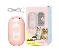 Steam Cat Brush, Steamer Brush - Bristle Remover Slicker Brush Spa Shampoo Wash Drying Grooming Indoor Bath Time