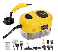 Steam Cleaner 2500W 15s Fast Heat-Up, with 1.1L Tank & 12 Accessories, Compact Multi-Surface Portable Steamer for Deep Cleaning and Sanitising Kitchen, Bathroom, Car Interior, Home Upholstery