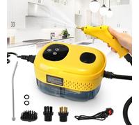 Steam Cleaner, 2500W High Pressure Steam Cleaner with Smart Touch, Handheld Steam Cleaners with 3 Brush Heads & 1000ml Water Tank, Portable Steam Cleaning Machine for Kitchen Bathroom (Yellow)