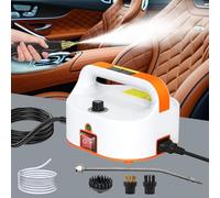 Steam Cleaner 2500W, Water Tankless Design with 1.1M Tube, Professional Steam Cleaner with 3 Adjustable Heads on 6 Levels, Fast Heating 10 Seconds