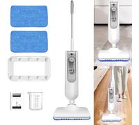 Steam Cleaner 5 in 1 Steam Mop- Fast Heat Up in 20 Seconds Floor Steamer with 2 Washable Pads, 400ML/13.53oz Tank, Detachable MultiPurpose Handheld Steam Cleaner for Hardwood/Tile/Laminate All Floors
