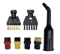 Steam Cleaner Accessories Compatible with Karcher SC1 SC2 SC3 SC4 SC5, Steam Cleaner Brush, Steam Replacement Parts Sets, 6 Brush Nozzles+Long Nozzle
