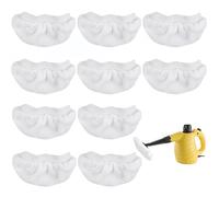 Steam Cleaner Attachments Steamer Accessories Steam Mop Pads for Bissell Steam Shot,Wagner Spraytech,Comforday, PurSteam etc - Universal Reusable Washable Handheld Steam Cleaner Clothes - 10 Pack