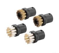 Steam Cleaner Brush Set For SC Series, Round Scrubbing Attachments and Extension Wand Accessories, Kitchen Grout Cleaning Tool for Bathroom For Edge and Hard Floor, Deep