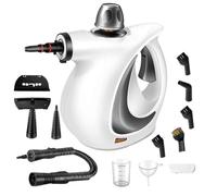 Steam Cleaner - Fast Heating, Powerful and Safe Steam Cleaner - for Grouts, Floors, Upholstery, Windows & Car - Removes Stubborn Dirt, Grease and