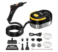 Steam Cleaner for Home - 1200ML Water Tank 15s Heat-Up Portable Steamer for Cleaning, 6 Level Adjustable, 1500W, 45PSI, 105°F Steam, Handheld Steam Cleaner for Car Detailing, Grease, Yellow Black