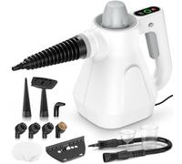 Steam Cleaner, Hand Held Steamer for Home Car, 12 Accessories Carpet Furniture Cleaner Machine, Portable Steaming Cleaner for Couch Grout Upholstery Floor Window Glass Bathroom Toilet Shower Kitchen