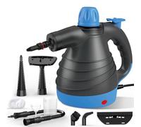 Steam Cleaner, Hand Held Steamer for Home Car, 9 Accessories Carpet Furniture Cleaner Machine, Portable Steaming Cleaner for Couch Grout Upholstery Floor Window Glass Bathroom Toilet Shower Kitchen
