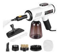 Steam Cleaner Handheld, 1200W Handheld Steam Cleaner - 15s Heat, 600ml Tank, 3 Levels, Lightweight, 7 Accessories for Kitchen, Sofa, Car, Carpets, Window