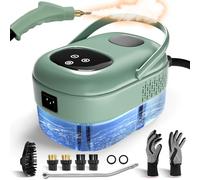 Steam Cleaner Handheld, 2500W Pressurized Steamer for Cleaning, Multi-Purpose Steamer for Home Use with 1.1L Water Tank, Car Steamer, Portable steamer for Kitchen, Furniture, Grout, Tile (Green)