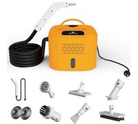 Steam Cleaner, Handheld Steam Cleaner with 6 Brush Heads, Effective Deep Cleaning, 220V Multiuse Steamer for Car, Kitchen, Bathroom, Tile & Grout