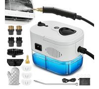 Steam Cleaner, Handheld Steaming Cleaner with 1.2L Water Tank & 6-Gear Adjustable, 19 Multipurpose Accessories Portable Steamer HandHeld Steam Cleaner for Car, Home, Kitchen, Tile, Floor, Window