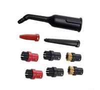 Steam Cleaner Nozzle Kit for VAX for s4 S5 for s6 - Long Reach Crevice Round Brush Tool Accessory Pack Deep Cleaning(Set 4)