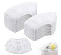 Steam Cleaner Pads, 16 Pcs Steam Mop Pads Universal Microfiber Steam Pad Washable Replacement Cloths Reusable Cleaning Accessories for Handheld Neat Steamed Cleaners