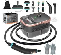 Steam Cleaner, Portable Steamer for Cleaning with 16pcs Accessories, 15s Heat-Up & 3-Level Adjustable, Handheld Steam Cleaner for Home, Bed Bugs, Floor, Grout, Tile, Grease & Car Detailing