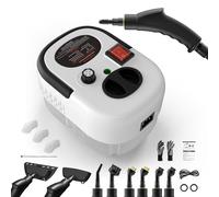 Steam Cleaner, Steamer for Cleaning, Portable Handheld Steam Cleaner, 1.2L Water Tank, 15s Fast Heating, Multipurpose Steamer for Home, Hand Held Steamer for Car, Kitchen, Bathroom, Tile - White