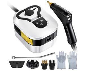 Steam Cleaners, 2500W 4.5BAR Portable Steam Cleaner Handheld 6 Speeds, 1.2L Steamer Cleaning Machine High Temperature Pressurized with 4 Heads for Kitchen Home Furniture Car Cleaning, New Upgraded
