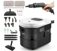 Steam Cleaners Portable, 3 Speeds,2500W 4.5 BAR 1.6L Steamer Cleaning Machine High Temperature Pressurized with 15 Accessories for Kitchen Home Furniture Car Cleaning, New Upgraded