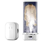 Steam Clothes Dryer, Foldable Clothing Care Machine, Automatic Clothes Dryer, 3 Adjustable Gears (30/70/180min), 70℃ Circulating Warm Air, Remove Hot Pot And Barbecue Smells,White