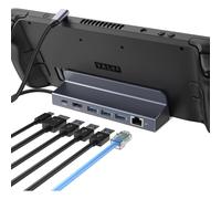 Steam Deck Charging Dock 6-in-1 Docking Station with 4K HDMI TV Monitor Adapter