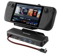 Steam Deck Dock, WAVLINK 6-IN-1 Docking Station for Steam Deck/ROG Ally/Legion Go with 4K@144Hz HDMI 2.1, 100W PD IN, 3x 10G USB 3.2, Gigabit RJ45