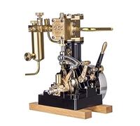 Steam Engine Model Building Kits, LS1-14 Single Cylinder Reciprocating High-Power Marine Steam Engine Without Boiler for Model Ships 60cm+, Physics Education Experiment Display for Adults