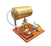Steam Engine Model Building Kits, Mini Oscillating Steam Engine Generator Model with LED Lighting for Physics Science Experiments Education and Display
