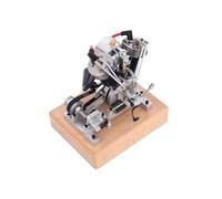 Steam Engine Model Building Kits, V-Twin 4-Stroke Gasoline Engine with Kickstart Mechanism, Internal Combustion Motorcycle Engine Model for Science Experiment Display