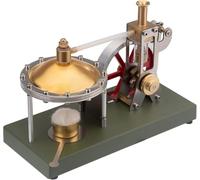 Steam Engine Model Kit - DIY Functional Metal Engineering Project with Spherical Boiler & Safety Valve, Educational Science Demo for Adults