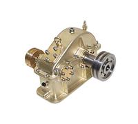 Steam Engine Model Kit, G-1B Mini Pure Copper Working Horizontal Steam Engine with with Solid Alcohol Burner for Physical Science Experiment Display & Desktop Decoration