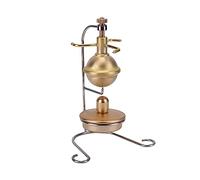 Steam Engine Model Kit, G-1B Mini Pure Copper Working Horizontal Steam Engine with with Solid Alcohol Burner for Physical Science Experiment Display & Desktop Decoration